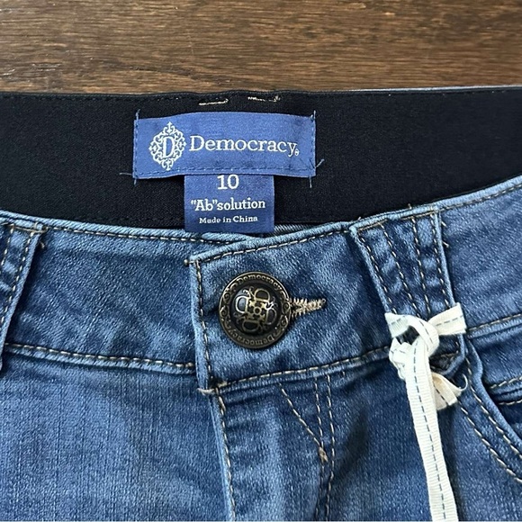Democracy "Ab"solution Patriot Straight Leg Jeans – Size 10, NWT - Picture 3 of 10